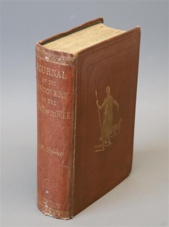 Speke, John Hanning - Journals of the Discovery of the Source of the Nile, 1st edition, 8vo, original cloth, with folding map in rear c